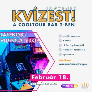 Gamer Kvízest a CoolTour Bar 2-ben!