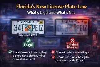 Confusion Over New Florida License Plate Law