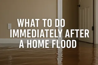 What to Do Immediately After a Home Flood