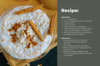 Golden Turmeric Oat Bowl Recipe