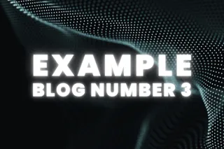 Example Blog Number 3
