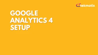 Google Analytics 4 Setup