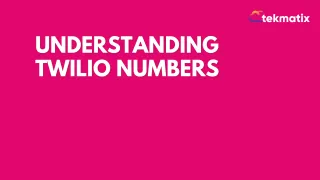 Understanding Twilio Numbers