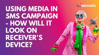 Using media in SMS campaign - how will it look on receiver's device?