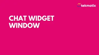 Web Chat Widget