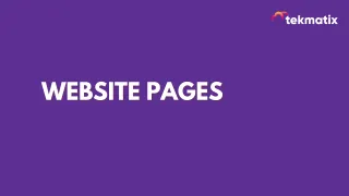 Website Pages