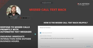 SolveTech Media's Missed Call Text Back Service