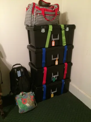 Sterilite Wheeled Footlocker for Travel
