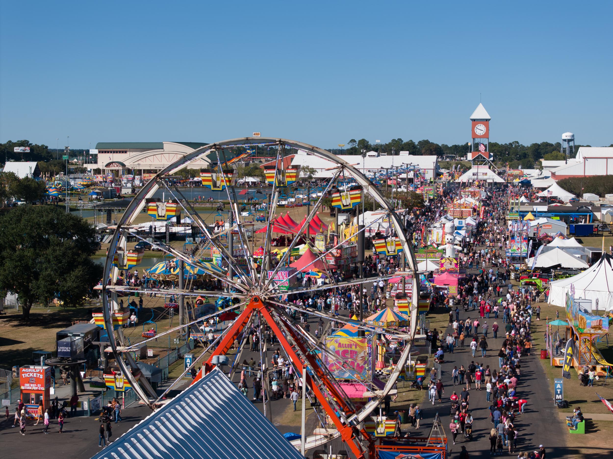 Experience Fun and Excitement at Georgia National Fairgrounds & Agricenter | NexRide Car Rentals, Perry, GA 🎡🐄🎶