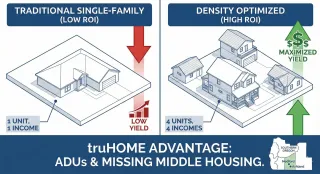 The ROI Secret Weapon: Maximizing Southern Oregon Lots with ADUs and Missing Middle Housing