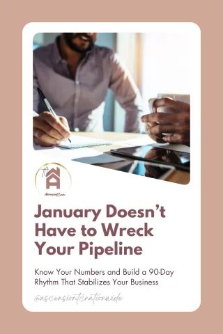 January Real Estate Slow Season: Know Your Numbers and Build a 90-Day Rhythm That Stabilizes Your Pipeline