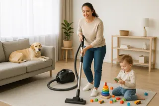 How to Maintain a Clean Home with Pets and Kids | Wake County