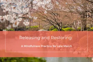 Releasing and Restoring: A Mindfulness Practice for Late March