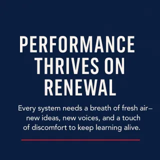 Team Performance Thrives on Renewal
