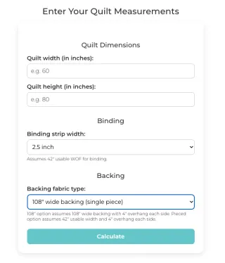 How to Calculate Quilt Backing & Binding Fabric – 108" Wide vs 42" WOF | Quilty Sidekick