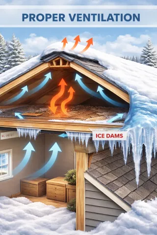 How to Tell If Your Roof Ventilation Is Causing Ice Dams