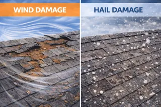 How Wind Damage Differs from Hail Damage on a Roof