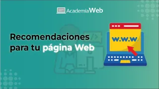 Recomendaciones para tu página web