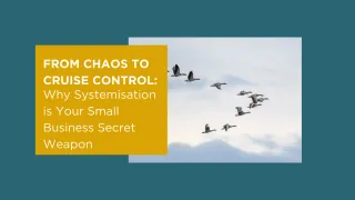 From Chaos to Cruise Control: Why Systemisation is Your Small Business Secret Weapon