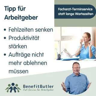 Facharzt-Terminservice statt lange Wartezeiten