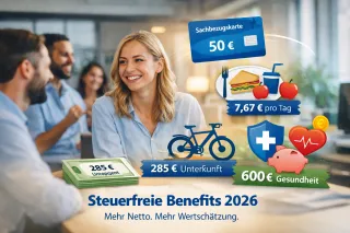 Steuerfreie Benefits 2026: So unterstützen Sie Ihre Mitarbeiter (BenefitButler)