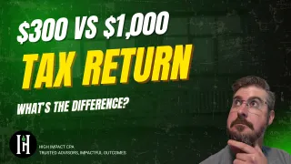 $300 vs $1,000 Tax Return