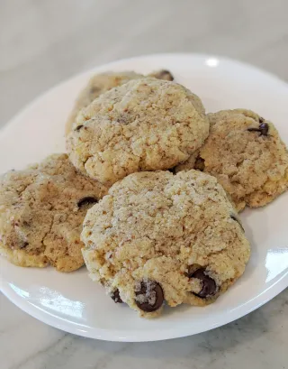 Healthy Protein Packed Chocolate Chip Cookies