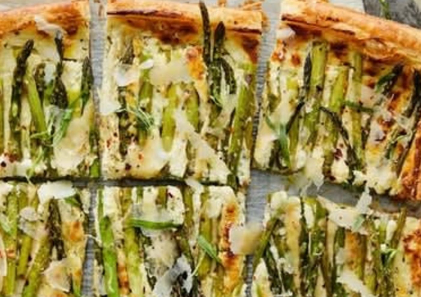 Asparagus, Goat Cheese and Tarragon Tart