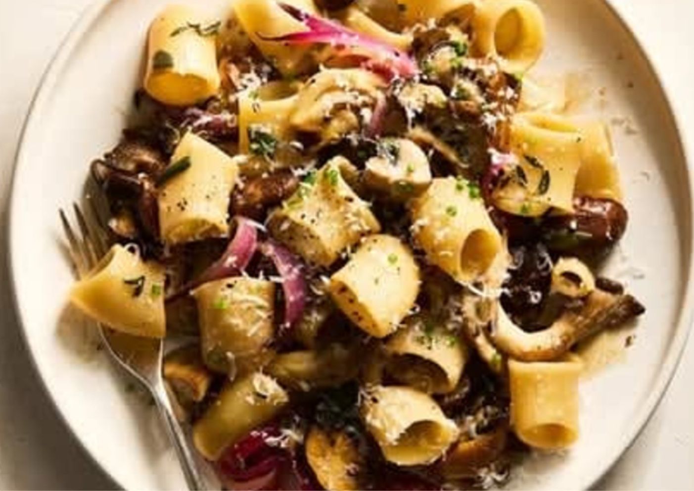Lemony Roasted Mushroom Pasta