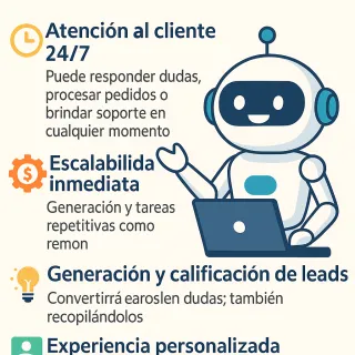 5 Beneficios de implementar un Chatbot IA en tu negocio