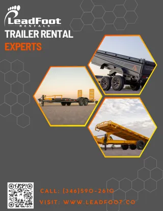 The Best Trailer Rental Services in Baytown and Houston, TX