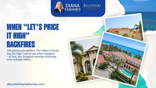 Overpricing your Florida home can cost you thousands in the long run. Learn why the right pricing strategy from day one makes all the difference.