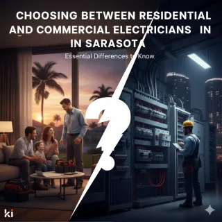 Choosing Between Residential and Commercial Electricians in Sarasota: Essential Differences to Know