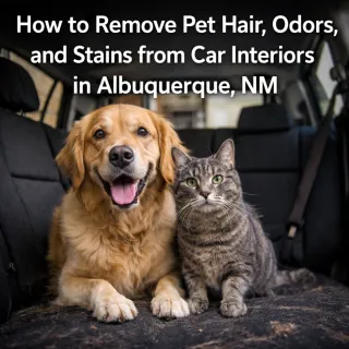 How to Remove Pet Hair, Odors, and Stains from Car Interiors in Albuquerque, NM
