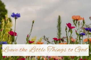 Leave the Little Things to God