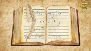 Unseen Poetry: How to attack the GCSE exam
