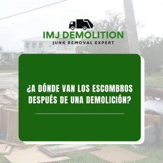 ¿A dónde van los escombros después de una demolición?