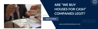 Are "We Buy Houses For Cash" Companies Legit?