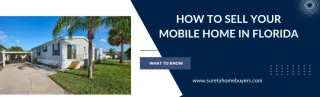 How To Sell Your Mobile Home in Florida