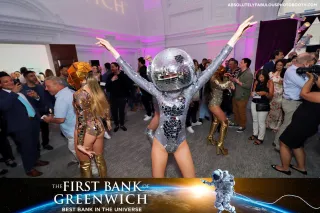 First Bank of Greenwich's Business to Business (B2B) Corporate Photo Booth Activation at Dome in Greenwich, CT
