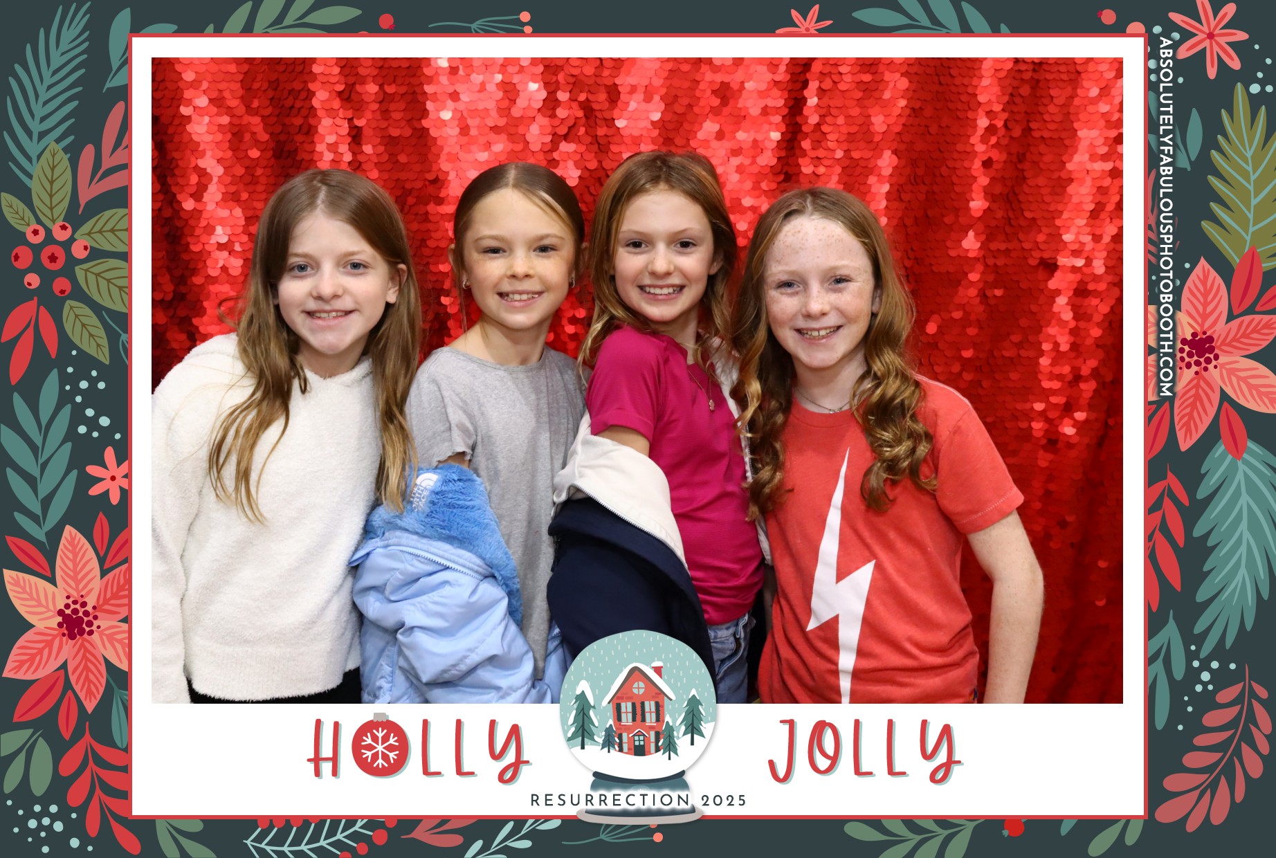 Christmas Photo Booth at Resurrection School in Rye, NY