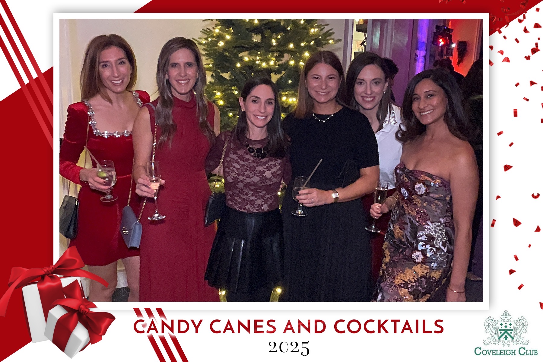 Holiday Party Photo Booth Fun at Coveleigh Country Club