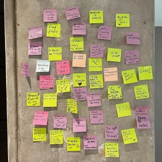 How to leave a sticky note