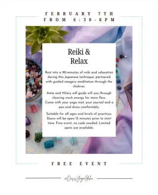 Join Me for a Free Live Reiki Community Event – February 7th, 2025!
