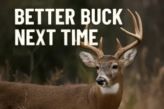 BUCK FEVER, BETTER BUCK NEXT TIME!