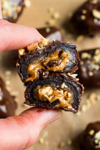 Healthy Snickers Bites