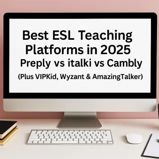 Best ESL Teaching Platforms in 2025: 
Preply vs Italki vs Cambly (Plus VIPKid, Wyzant & More)