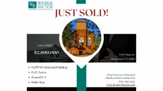 Just Sold - Historical Building in Manassas