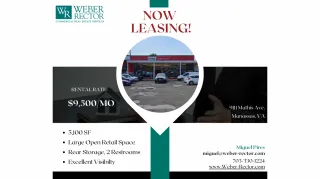 Now Leasing - Retail Space in Manassas