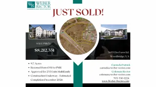 Strategic Land Sale Sets Stage for 233-Unit Community in Woodbridge
